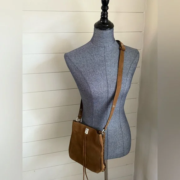 Rebecca Minkoff Darren Small Suede Shoulder Crossbody Bag - Picture 5 of 13